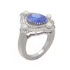 Image 1 : 4.88 ctw Tanzanite & Diamond Ring 18K White Gold - REF-269Y3X