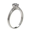 Image 3 : 0.50 ctw Certified VS/SI Quality Oval Diamond Engagment Ring 10k White Gold - REF-60X3A