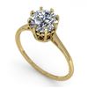 Image 2 : 1.51 ctw Certified VS/SI Diamond Engagment Ring 18k Yellow Gold - REF-567X2A