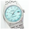 Image 1 : Rolex Men's Stainless Steel, QuickSet, Diamond Dial with Fluted Bezel - REF-461Y3X