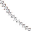 Image 2 : 10 ctw Certified SI/I Diamond 2 Prong Necklace 18K Rose Gold - REF-597M2G