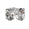 Image 3 : 2 ctw Certified VS/SI Quality Oval Diamond Stud Earrings 10k White Gold - REF-478H6R