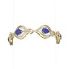 Image 1 : 22.03 ctw Sapphire & Diamond Bracelet 18K Yellow Gold - REF-709Y3X