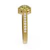 Image 2 : 1.25 ctw Fancy Yellow Diamond Ring 18K Yellow Gold - REF-290K5Y
