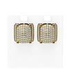 Image 1 : 3.26 ctw Diamond Earrings 18K Yellow Gold - REF-272R9K
