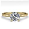 Image 1 : 1.0 ctw VS/SI Diamond Engagment Designer Ring 14k Yellow Gold - REF-222Y8X