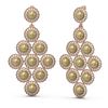 Image 2 : 4 ctw Diamond & Pearl Earrings 18K Rose Gold - REF-381F8M