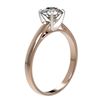 Image 3 : 1.01 ctw Certified Quality Diamond Engagment Ring 10k Rose Gold - REF-139K2Y