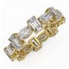 Image 1 : 4.16 ctw Emerald Cut Diamond Eternity Ring 18K Yellow Gold - REF-709N3F