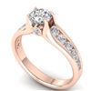 Image 2 : 1.37 ctw Certified VS/SI Diamond Solitaire Ring 14k Rose Gold - REF-203H3R