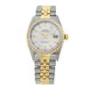 Image 2 : Rolex Men's Two Tone 14K Gold/SS, QuickSet, Diamond Dial & Diamond Bezel - REF-557K7T