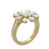 Image 1 : 3 ctw Diamond Ring 18K Yellow Gold - REF-498Y2X