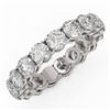 Image 1 : 4.42 ctw Diamond Designer Eternity Ring 18K White Gold - REF-421X2A