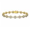 Image 1 : 9 ctw Diamond Designer Bracelet 18K Yellow Gold - REF-830Y5X