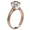 Image 3 : 2 ctw Certified Quality Diamond Engagment Ring 10k Rose Gold - REF-439W3H