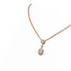 Image 2 : 1.59 ctw Oval Diamond Necklace 18K Rose Gold - REF-378F2M