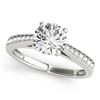 Image 1 : 1 ctw Certified VS/SI Diamond Ring 18k White Gold - REF-145A2N
