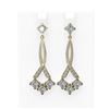 Image 1 : 5.39 ctw Princess Diamond Earrings 18K Yellow Gold - REF-814W8H