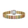 Image 3 : 33.04 ctw Sapphire & Diamond Bracelet 14K Yellow Gold - REF-340H5R