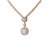 Image 3 : 1.61 ctw Diamond Necklace 18K Rose Gold - REF-344A2N