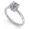 Image 2 : 1.01 ctw VS/SI Diamond Engagment Designer Ring 18k White Gold - REF-232X9A