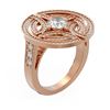 Image 1 : 2.15 ctw Diamond Ring 18K Rose Gold - REF-338W2H