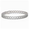 Image 1 : 13 ctw Diamond Designer Bracelet 18K White Gold - REF-874X8A