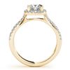 Image 3 : 1.02 ctw Certified VS/SI Princess Diamond 2pc Set Halo 14k Yellow Gold - REF-118H6R