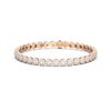 Image 3 : 8 ctw Diamond Bracelet 18K Rose Gold - REF-457F8M