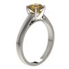 Image 3 : 1.23 ctw Certified Intense Yellow Diamond Solitaire Ring 10k White Gold - REF-208F6M