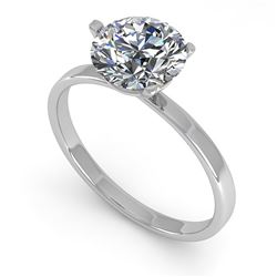 1.50 ctw Certified VS/SI Diamond Engagment Ring Martini 14k White Gold - REF-511M5G