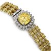 Image 2 : 25.15 ctw Citrine & Diamond Bracelet 14K Yellow Gold - REF-281X8A