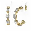 Image 3 : 4.2 ctw Mix Cut Diamonds Designer Earrings 18K Yellow Gold - REF-723M3G