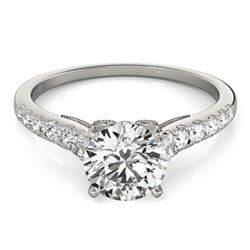 0.75 ctw Certified VS/SI Diamond Ring 18k White Gold - REF-62Y8X