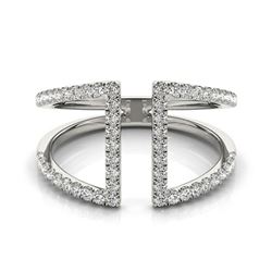 0.75 ctw VS/SI Diamond Fashion Ring 18k White Gold - REF-67N4F