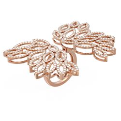 5 ctw Diamond Ring 18K Rose Gold - REF-445W5H