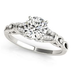 1.2 ctw Certified VS/SI Diamond Ring 18k White Gold - REF-272A3N