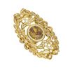 Image 1 : 7.82 ctw Canary Citrine & Diamond Ring 18K Yellow Gold - REF-280G4W
