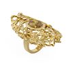 Image 3 : 7.82 ctw Canary Citrine & Diamond Ring 18K Yellow Gold - REF-280G4W