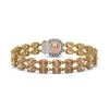 Image 3 : 16.93 ctw Morganite & Diamond Bracelet 14K Yellow Gold - REF-245K5Y