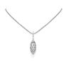 Image 1 : 3 ctw Diamond Necklace 18K White Gold - REF-265N3F