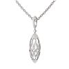 Image 3 : 3 ctw Diamond Necklace 18K White Gold - REF-265N3F