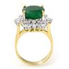 Image 2 : 5.41 ctw Emerald & Diamond Ring 14k Yellow Gold - REF-154R5K