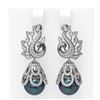 Image 1 : 3.13 ctw Diamond & Pearl Earrings 18K White Gold - REF-316H8R