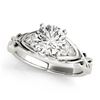 Image 1 : 0.85 ctw Certified VS/SI Diamond Solitaire Ring 18k White Gold - REF-150N8F