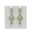 Image 1 : 3.83 ctw Diamond Earrings 18K Yellow Gold - REF-830G5W