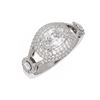 Image 3 : 2.19 ctw Oval Diamond Ring 18K White Gold - REF-504X2A