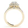 Image 3 : 1.41 ctw Certified VS/SI Diamond 2pc Wedding Set Halo 14k Yellow Gold - REF-118H2R