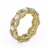 Image 2 : 4.77 ctw Round & Marquise Diamond Eternity Band 18K Yellow Gold - REF-546X5A