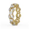 Image 3 : 4.77 ctw Round & Marquise Diamond Eternity Band 18K Yellow Gold - REF-546X5A